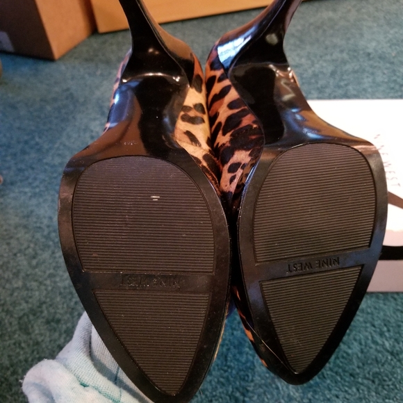 Nine West Rocha Leopard Heels 8.5 - Picture 4 of 8